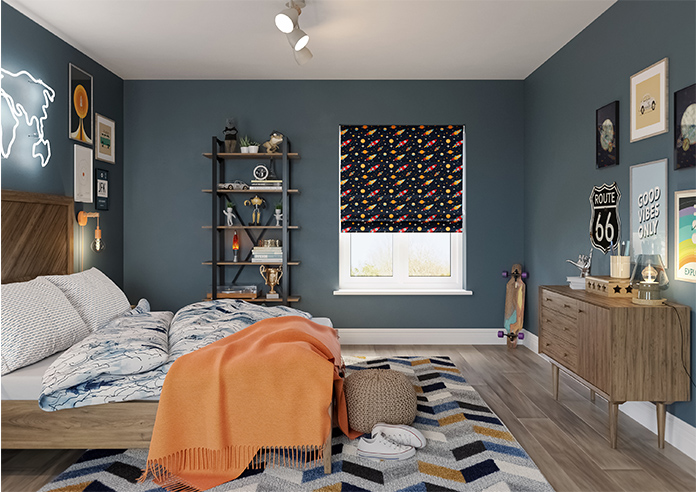 Rocket Adventure, Odyssey - Twist&Fit Roman Blind - Image 8